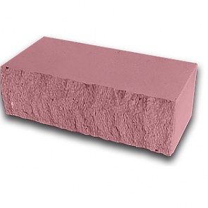 Кирпич силикатный утолщенный лицевой (декоративный) колотый «Розовый» 1,4 НФ | 250x60x88 | M200 | Ковров